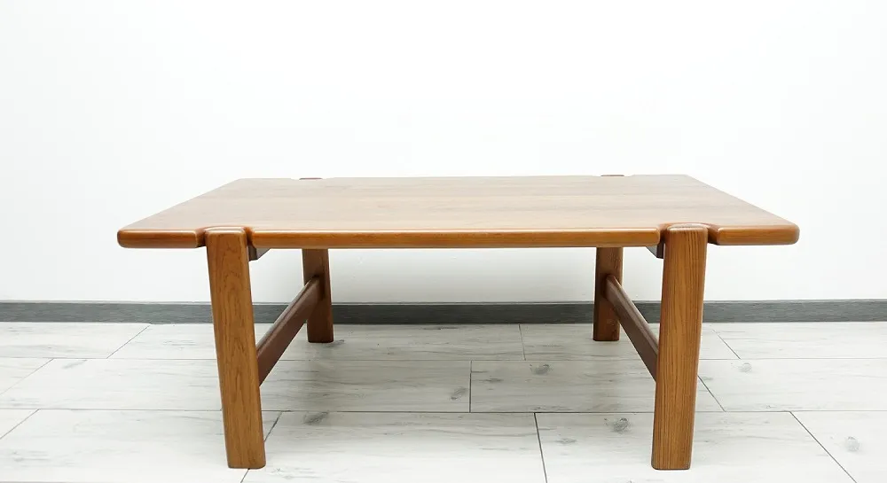 Stylowa ława z litego drewna TEKOWEGO vintage. Po profesjonalnej renowacji.