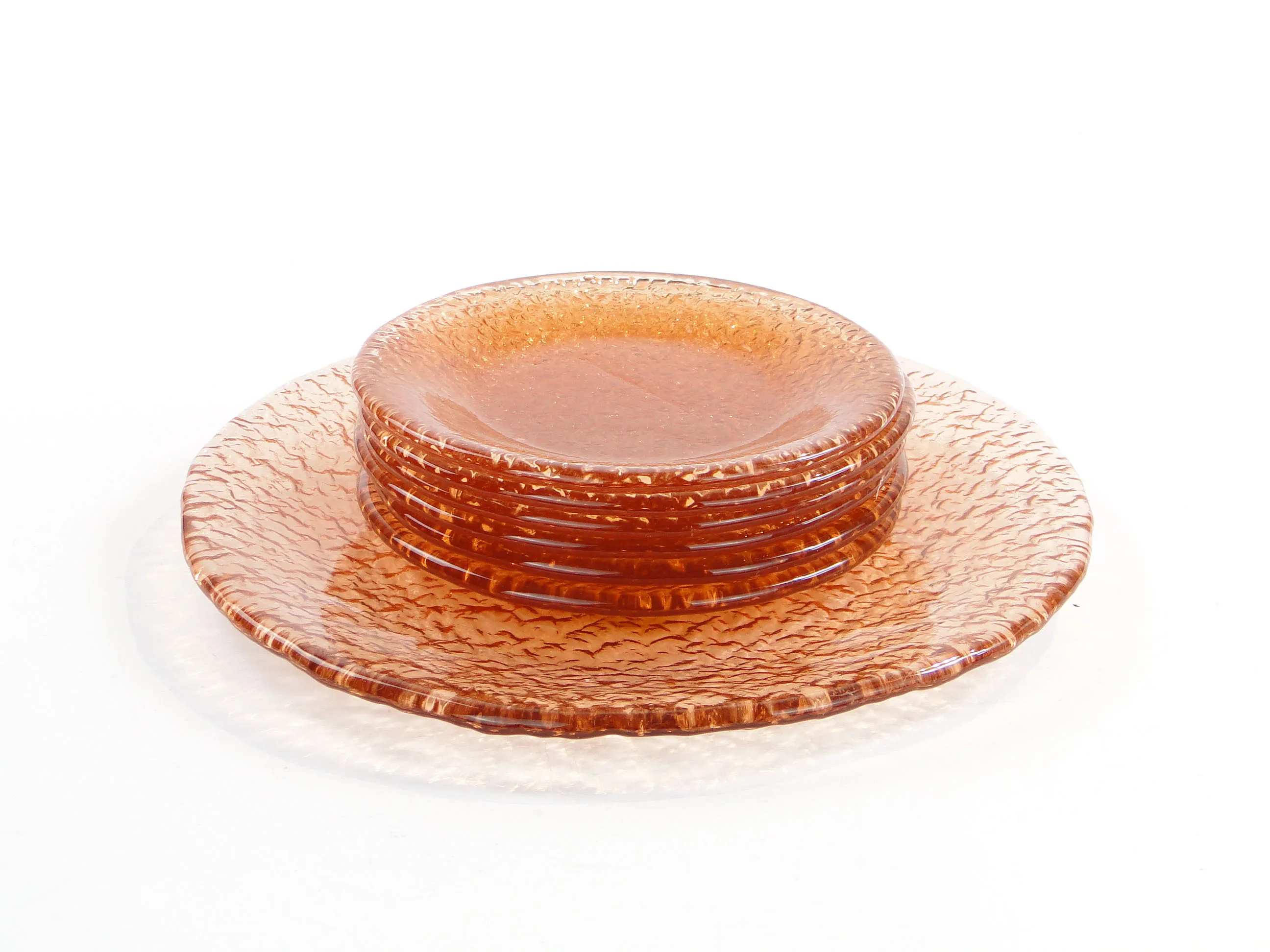 Komplet talerzy Sahara, J. S. Drost, Huta Ząbkowice, l 60. | Patyna.pl